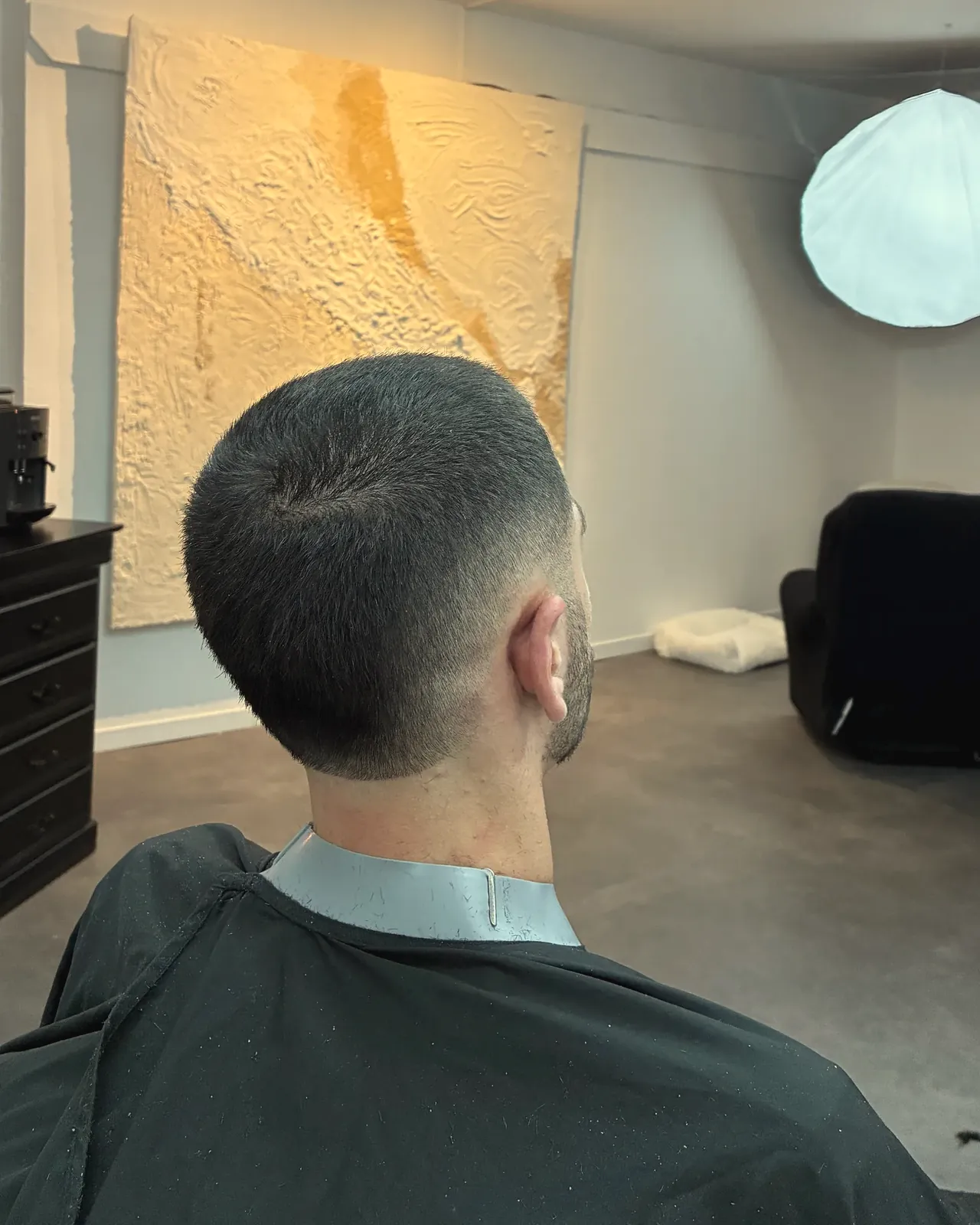 Dégradé à blanc réalisé au salon